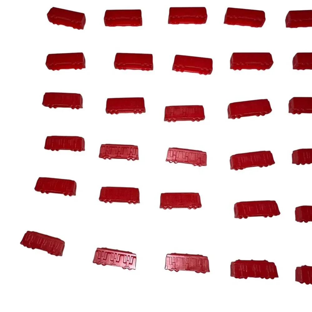 Days of Wonder Ticket to Ride Set of 48 Red Train Cars Replacement Parts